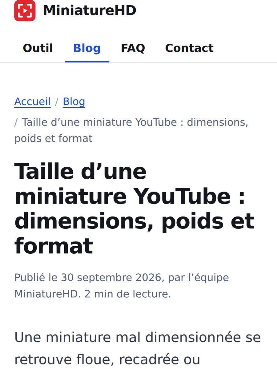 Un article de blog du site d'exemple